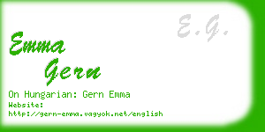 emma gern business card